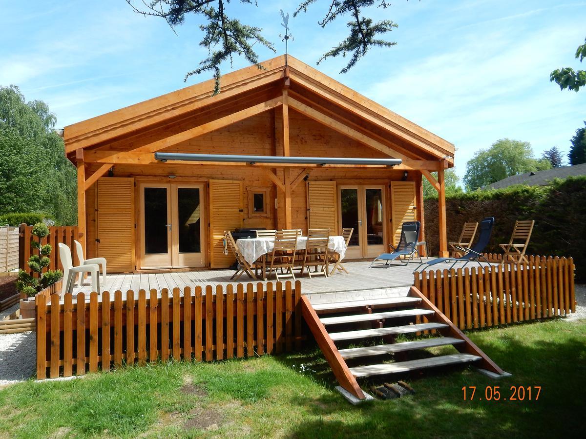 Chalet Au Domaine De La Goujonne Saint-Sauveur-lès-Bray Exterior foto